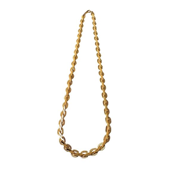 1990 Vintage Avon Opulent Chain Goldtone Necklace - NIB - Picture 2 of 3